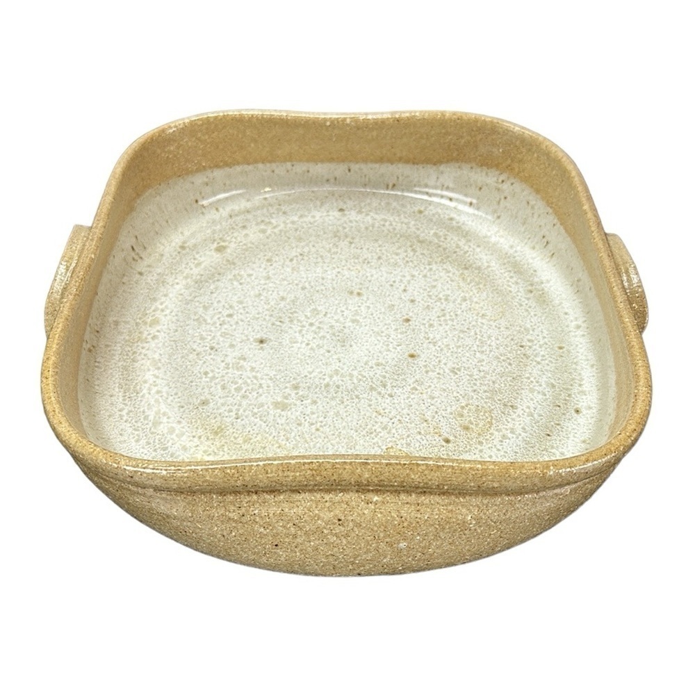 Vtg Devica Studio Art Pottery Baking Dish Made‎ in Portugal Speckled Earthenware